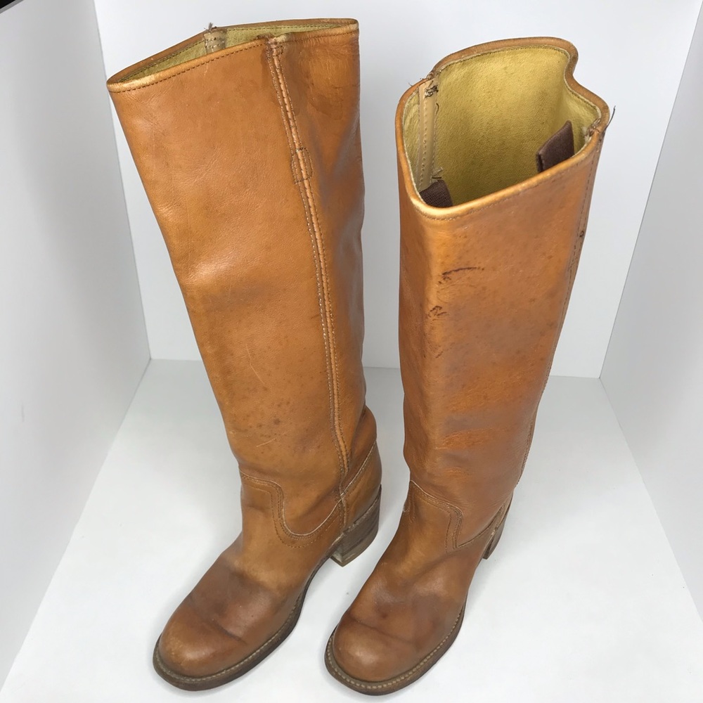 Frye Size 5 Tall Over the Calf Heeled Boots